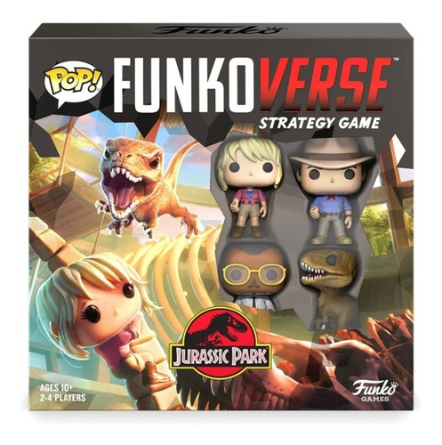 Funko Verse Jurassic Park Juego Estrategia 4 Jug.  En Inglés