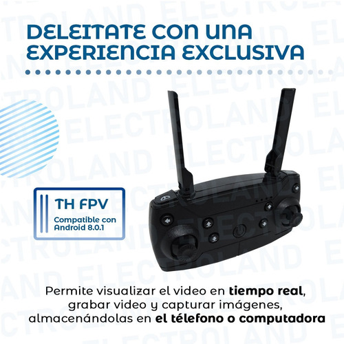 Imagen 5 de 10 de Mini Drone Plegable Con Cámara 360º Ultraliviano 2.4 Ghz