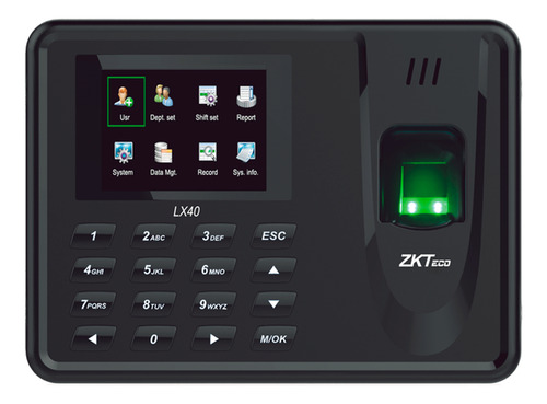 Lector Control De Asistencia 500 Huellas Reporte Usb Excel Color Negro