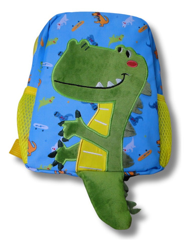 Mochila Infantil Dinossauro De Costas