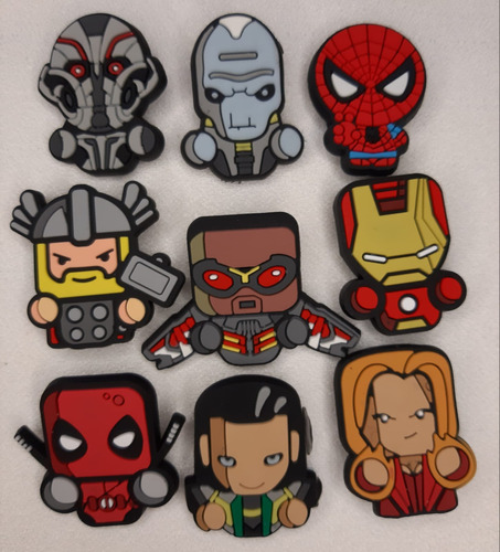 Pins Para Croc/gomones X4u. Marvel Universe Avengers Heroes