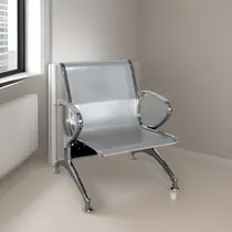 Comprar Tandem 1 Asiento - Con Posabrazos - Silla Oficina - Sala Color Plateado