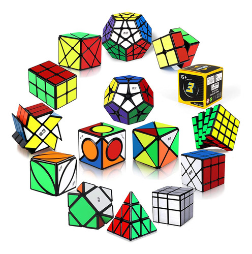 Paquete De 15 Speed Cube Set  2x2x2 3x3x3 4x4x4 2x2x3 X...