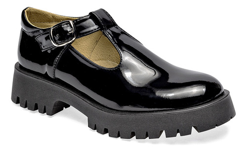 Zapato Escolar Dama Catalina Negro 124-874