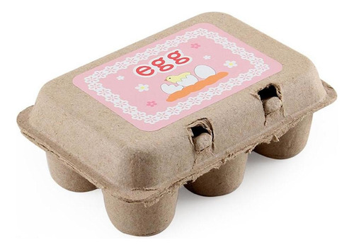 6 Piezas De Huevos De Pascua De Madera Niños Simulan Que