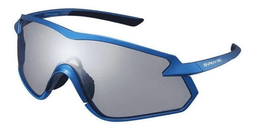 Óculos Shimano S-phyre X Ce-sphx1-ph Fotocromático Ciclismo Cor Da Armação Azul Cor Da Lente In-out Desenho Esportivo