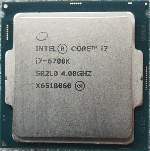 Procesador Intel 6ta I7-6700k 4.00ghz Lga 1151 Socket H4 Cpu