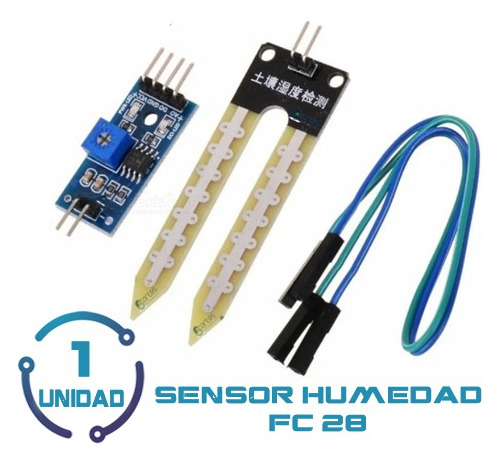 1 Unid Sensor Humedad Suelos Higrómetro Fc28 Esp32 Arduino 