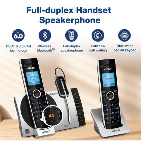 Teléfono Inalámbrico Vtech Connect To Cell Ds6771-3 Dect 6.0