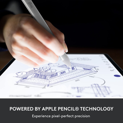 Lápiz Digital Logitech Crayon Para iPad Con Usb-c Plateado
