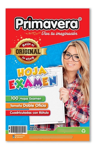 Hoja De Examen Cuadriculada X 100