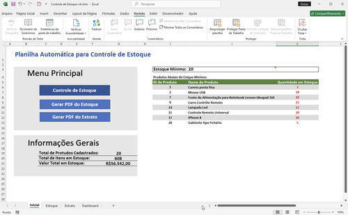 Planilha Para Controle De Estoque Simples E Prática