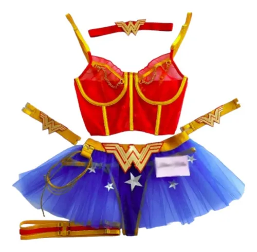 Disfraz Lencería Mujer Maravilla Wonder Woman Baby Doll