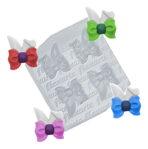 Molde De Silicone - 998 4 Orelhas Coelho Lynette C/ Laço 2cm