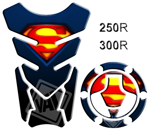 Protetor Tanque Bocal Kawasaki Ninja 250 300 Superman