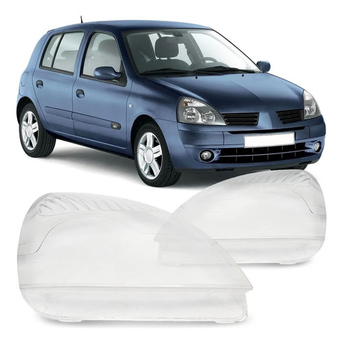 Juego Lentes Acrilico Optica P/ Renault Clio 2007 2008 2009