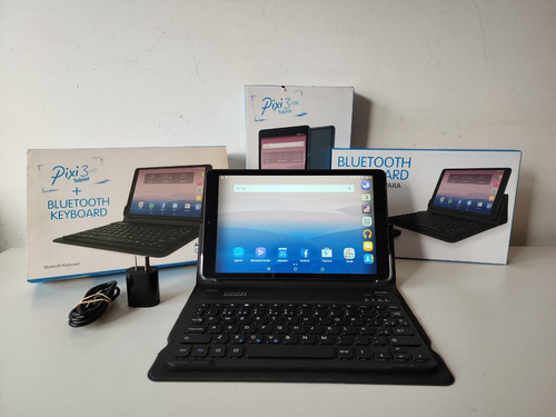 Tablet Alcatel Pixi 3 16gb Negra+ Keyboard Bluetooth Y Caja 