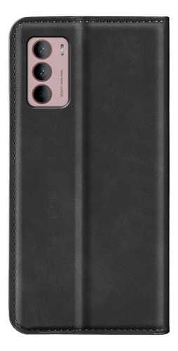 Funda De Piel Con Succión Magnética Azul Oscuro Para Motorol