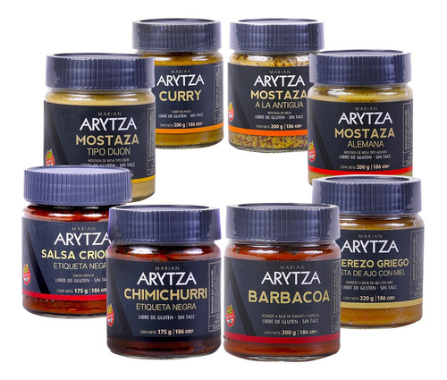 Pack De Productos Arytza - Curry, Chimi, Criolla, Mostaza