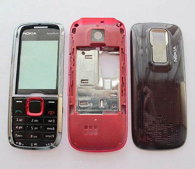 Carcasa Nokia 5130 Negra Con Rojo Full Completa Originales