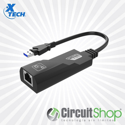 Adaptador De Red Usb 3.0 A Rj45 Xtech Xtc-375 Circuit Shop