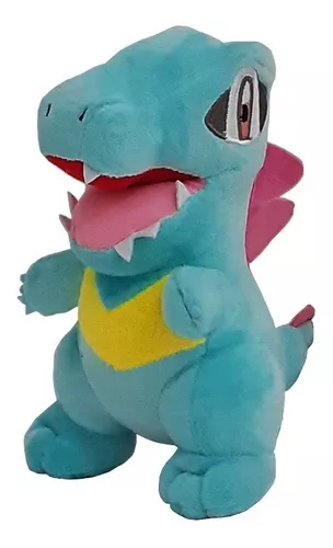 Pelúcia Pokemon Totodile Importada Crocodilo Tipo Água 19 Cm em