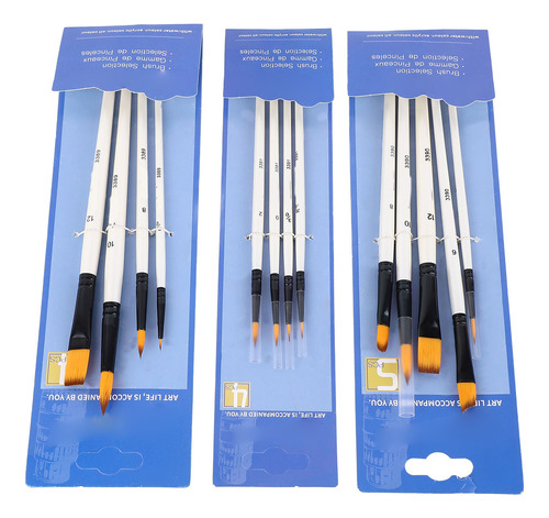 Juego De Brochas De Nailon Para El Cabello, 13 Piezas, Acríl