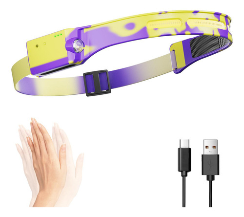 Linterna Frontal Led Recargable Usb Impermeable 230