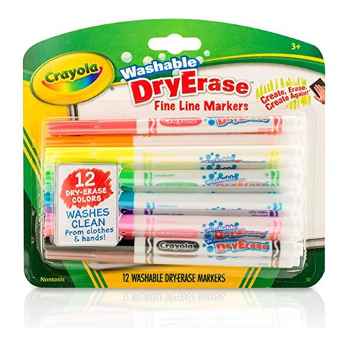 Crayola Fine Line Marcadores De Borrado En Seco