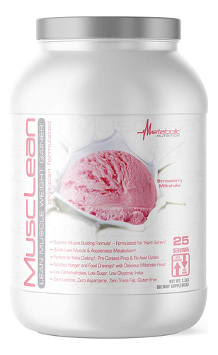 Metabolic Nutrition - Musclean - Batido De Leche, Reemplazo