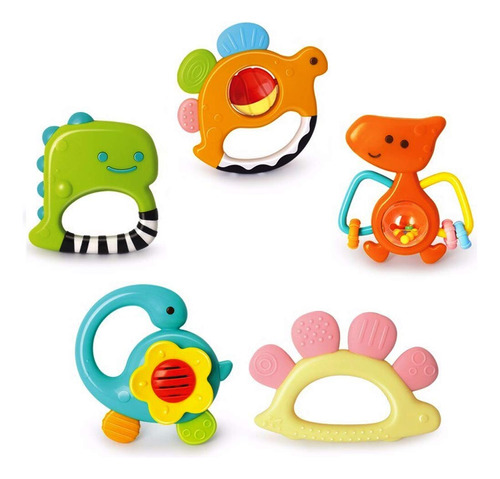 Yiosion Baby Rattles Sets Teether, Shaker, Grab And Spin Rat