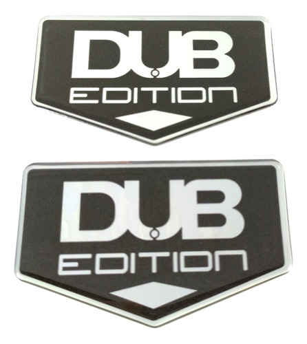 Emblema Em Alto Relevo Dub Edition 2 Unidades Adesivo