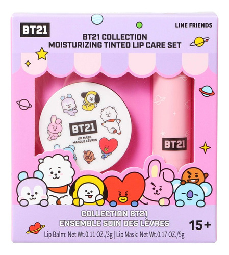 Balsamo Labial Hidratante Color Bt21 Miniso Original