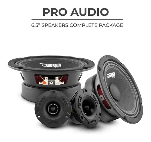 comprar DS18 PRO-GM6.4PK Paquete Open Show (2 Medios Rango y 2 Super Tweeters de Bala) Bocinas 6.5\