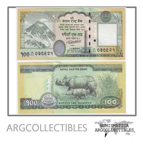 Nepal Billete 100 Rupias 2019 P-80 Unc