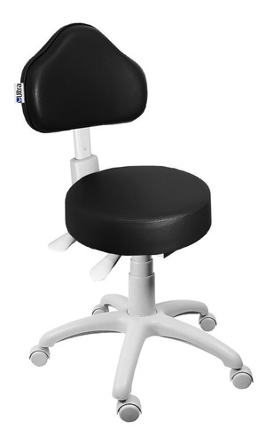 Cadeira Mocho Preto  Ergonômico Base Cinza