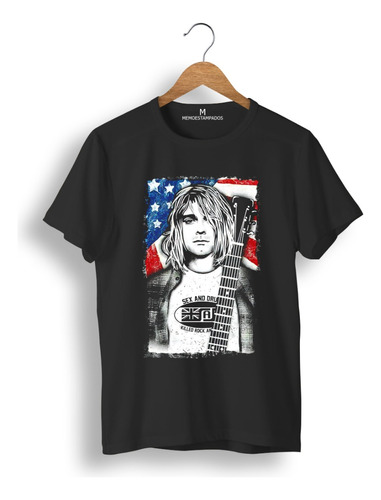 Remera: Kurt Cobain Memoestampados