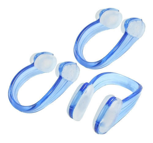 Uxcell 3 Pcs Hombr Dama Clear Blue Pvc Silicona Nadar