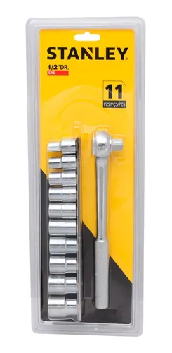 comprar Juego De Dados Stanley Con Ratchet 1\u002F2 Sae 11 Pzas