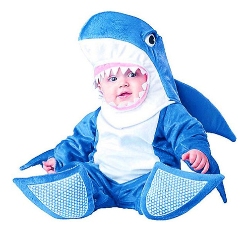 Traje De Tiburón Para Bebés Navideños, Traje Fotográfico