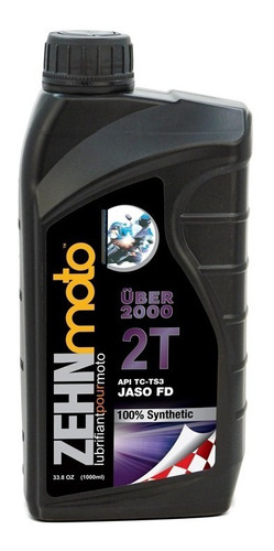 Aceite Zehn Moto 2t Sinthetic Jaso Über 2000api Tc 3 - 12ltr