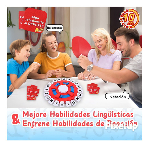 Juego De Mesa Basta Piensa Rapido Pulsacion Letras Familiar