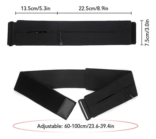 Slim Running Cinturón Bolsa Cinturón Pack Teléfono Titular D
