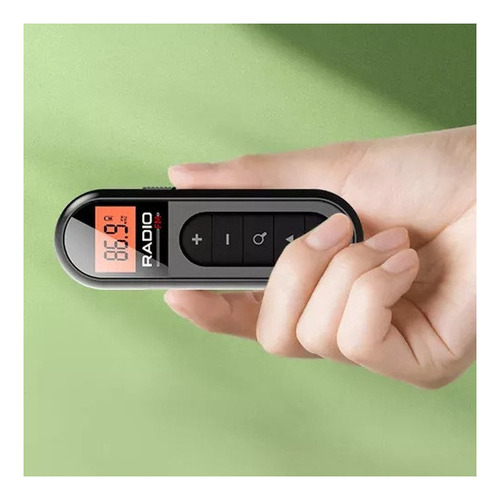 Mini Rádio Fm De Bolso 76-108 Mhz, Recarregável, Lapela