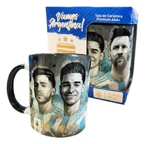 Comprar Taza Ceramica Copa America Afa Messi -julian Alvarez - Dibu