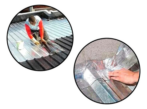 Membrana Autoadhesiva Con Aluminio Rollo 20cmx10mt Vedatudo
