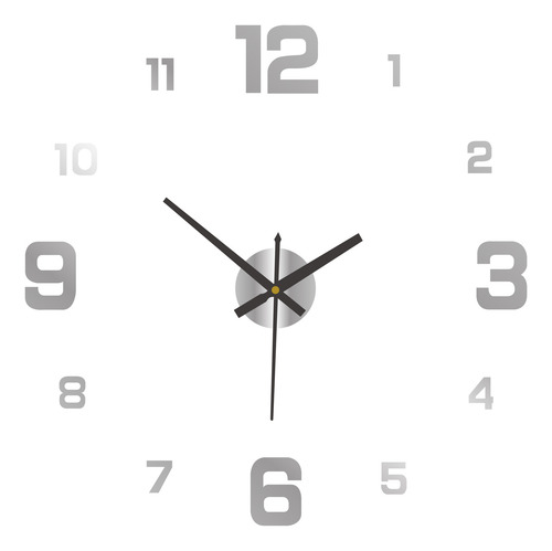Reloj De Pared Acrílico Creative Diy Linous, Dorado, Tamaño