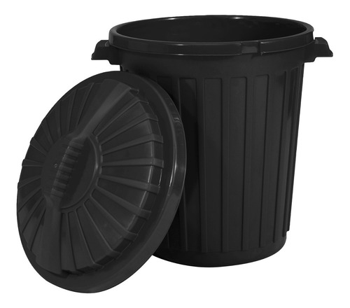Cesto De Residuos Americano 60 Lts Negro, Colegios Restaurantes Club Hogar Garden Life