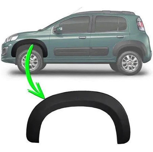 Moldura Paralama Diant Esquerda Novo Uno Original Fiat