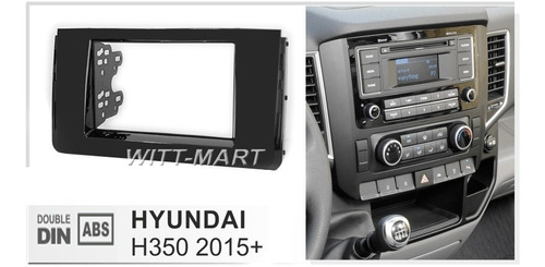 Adaptador Radio Bisel Hyundai Solati H350    2 Din 7 PuLG 